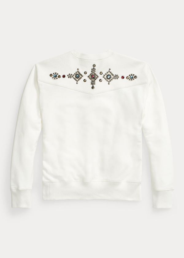 Sweatshirt Polo Ralph Lauren Studded Fleece Mulher 49802-HLZY